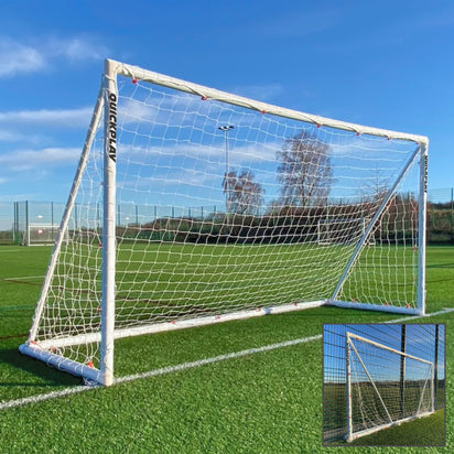 Q-FOLD Folding Soccer Goal 12x6' - QUICKPLAY - Astroturf Backyard backyard goal Folding Goals instructions low-stock pvc ship25 Soccer