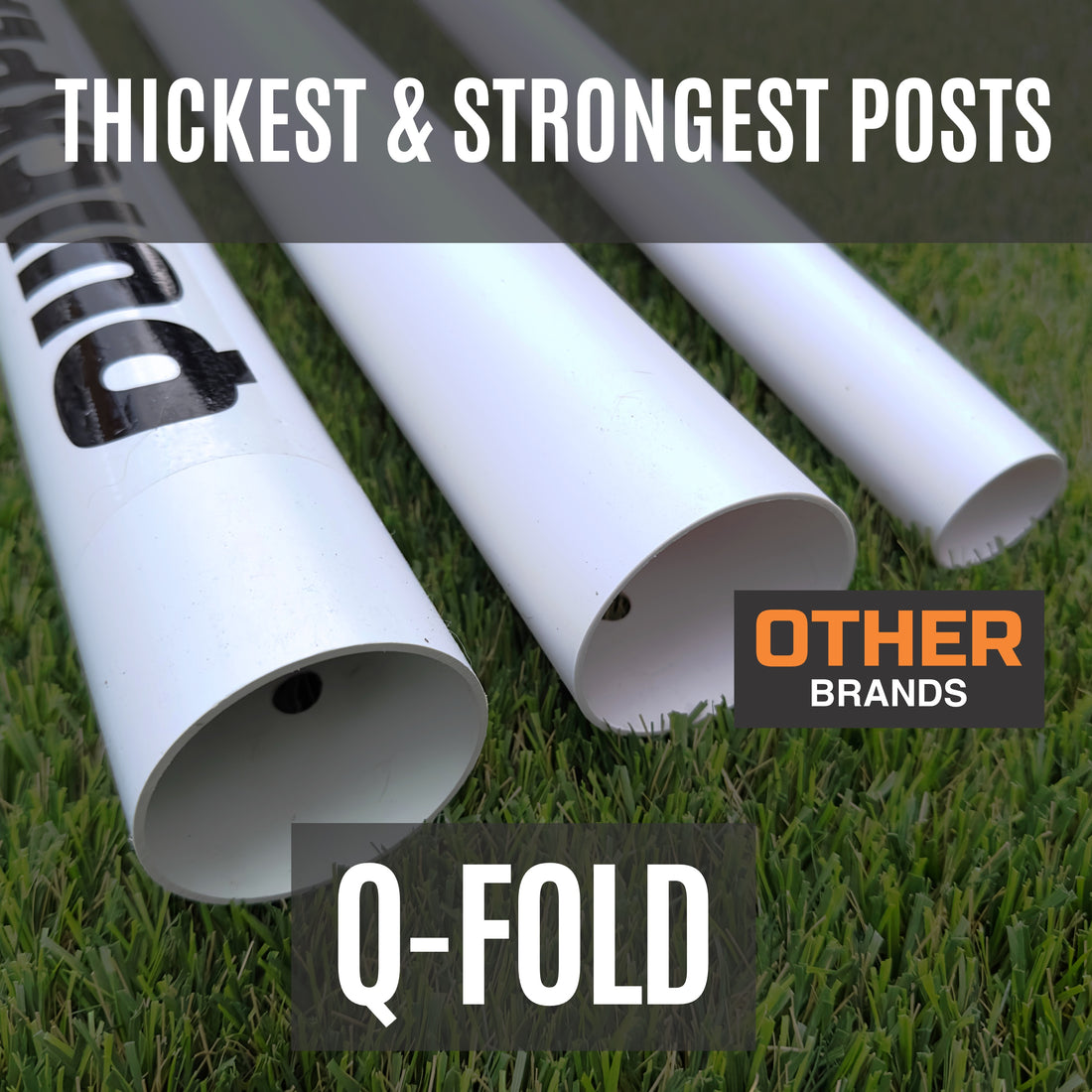 Q-FOLD Folding Soccer Goal 9.8x6.5'