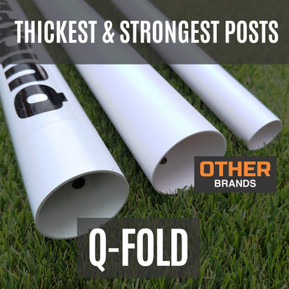 Q-FOLD Folding Futsal Goal 9.8x6.5' - QUICKPLAY - Astroturf Backyard backyard goal Folding Goals instructions low-stock pvc ship25 Soccer