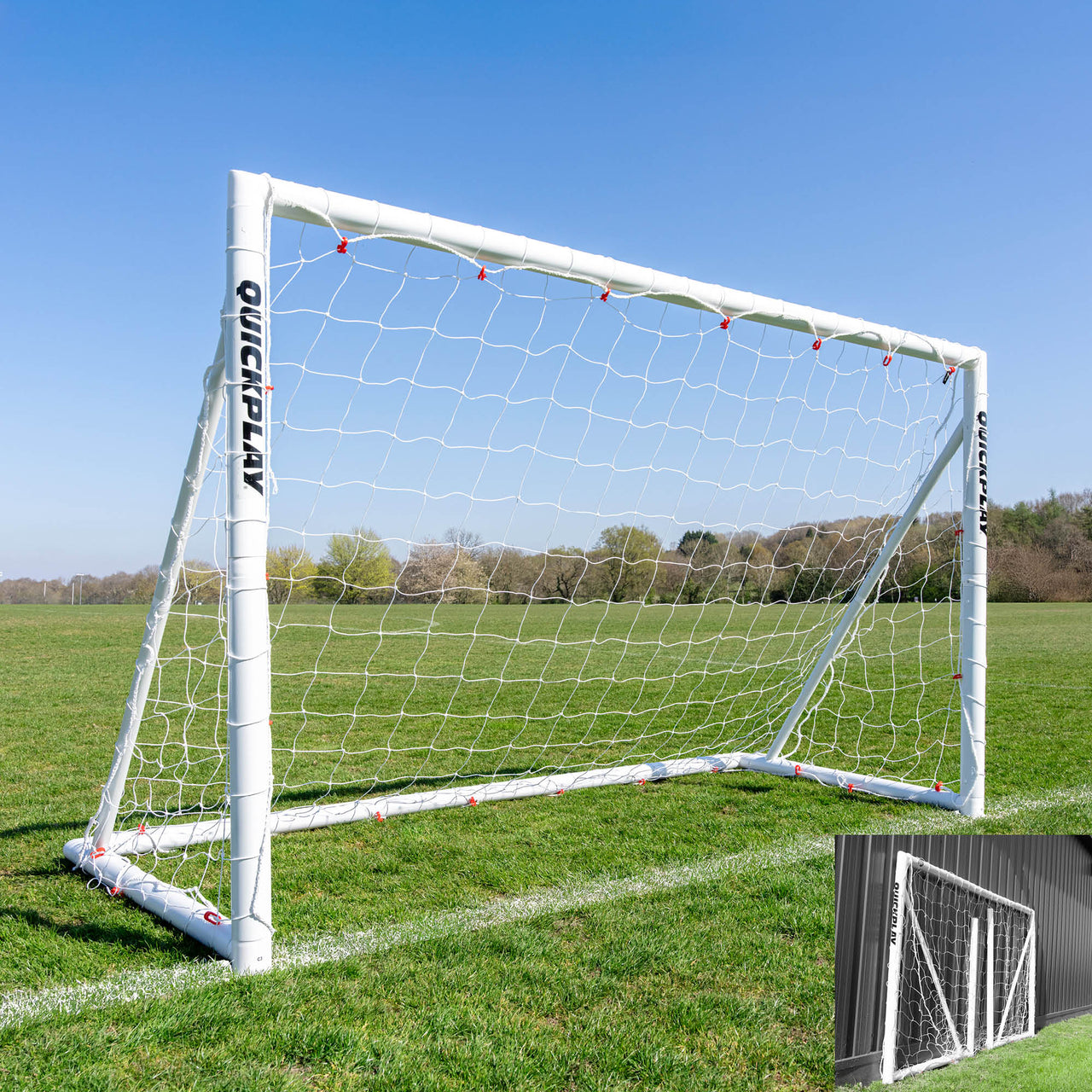 Q-FOLD Folding Soccer Goal 8x5' QUICKPLAY
