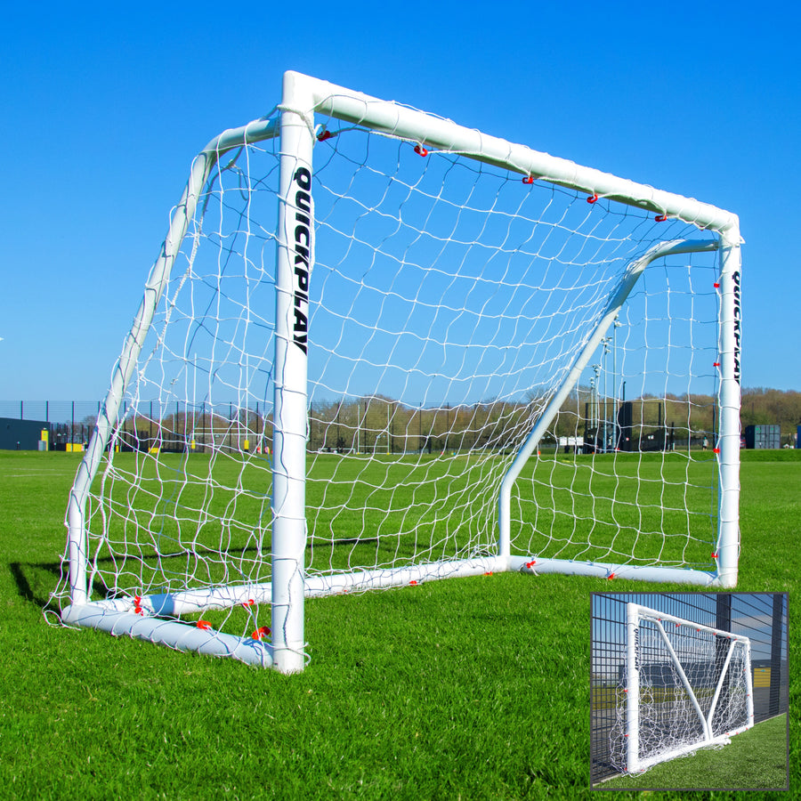 Q-FOLD Match Folding Soccer Goal 6x4' QUICKPLAY