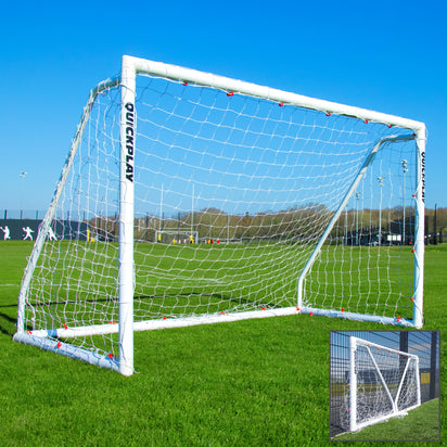 Q-FOLD Match Folding Soccer Goal 8x5' - QUICKPLAY - Astroturf Backyard backyard goal flowoos Folding Goals indoor instructions low-stock Pro pvc ship20 Soccer Soccer Coach Soccer Teams