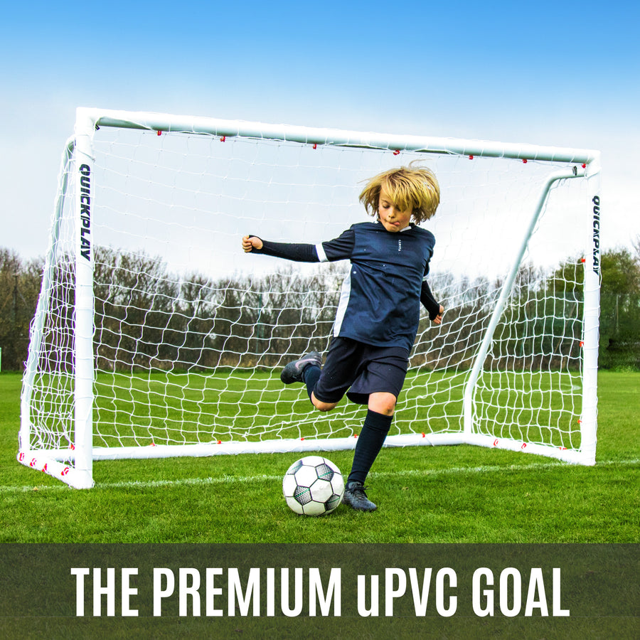 Q-FOLD Match Folding Soccer Goal 8x5' QUICKPLAY