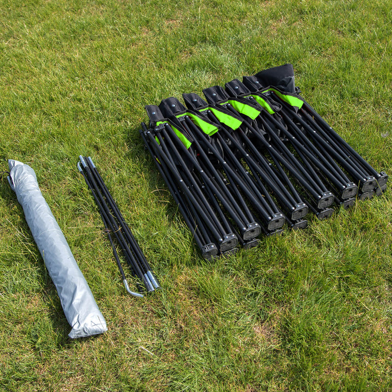 PRO BENCH Shelter - 6 Seat Team Spectator Bench QUICKPLAY