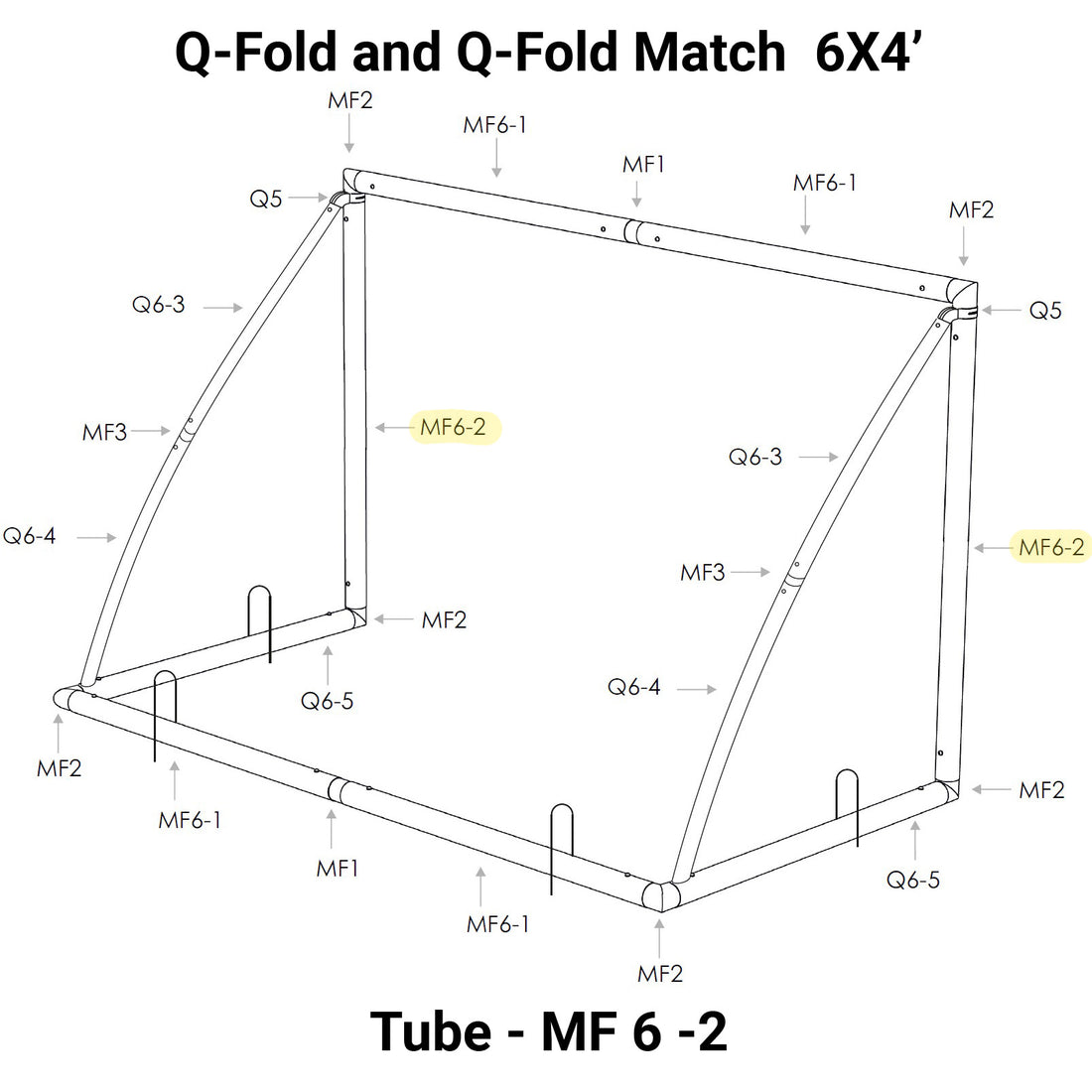 SPARE PART - TUBE - Q-FOLD 2023 - MF 6-2