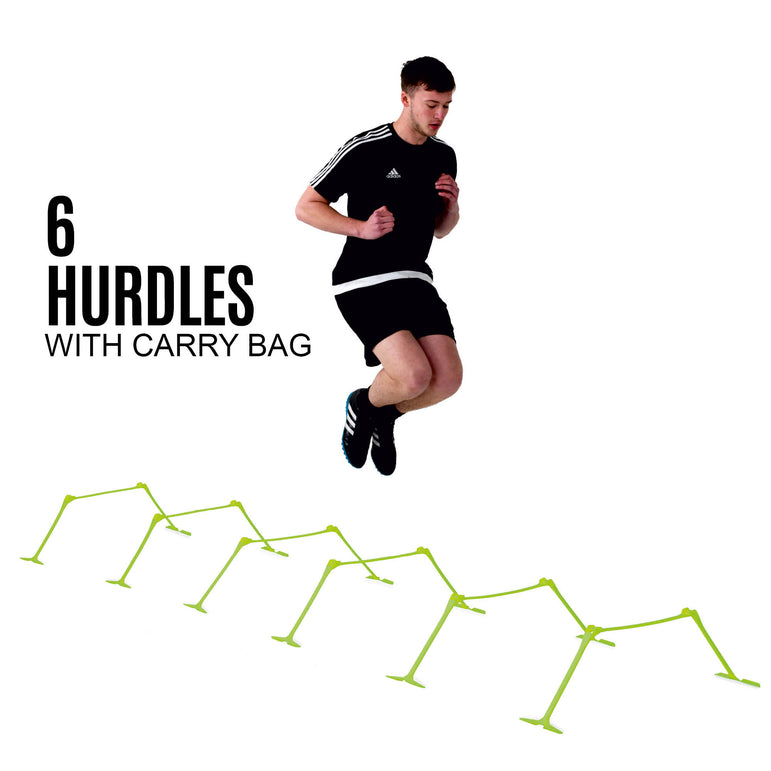 Adjustable Speed Hurdles (set of 6) QUICKPLAY