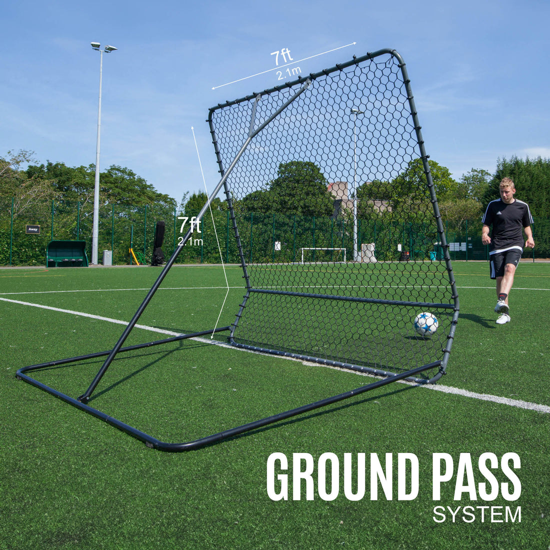 PRO REBOUNDER 5x5' - QUICKPLAY - Astroturf Baseball Baseball Coach Baseball Net Baseball Teams Baseball Training Handball Handball Training instructions Pitching & Throwing Pro Rebound Wall rebounder ship20 Soccer Soccer Coach Soccer Teams Soccer Training