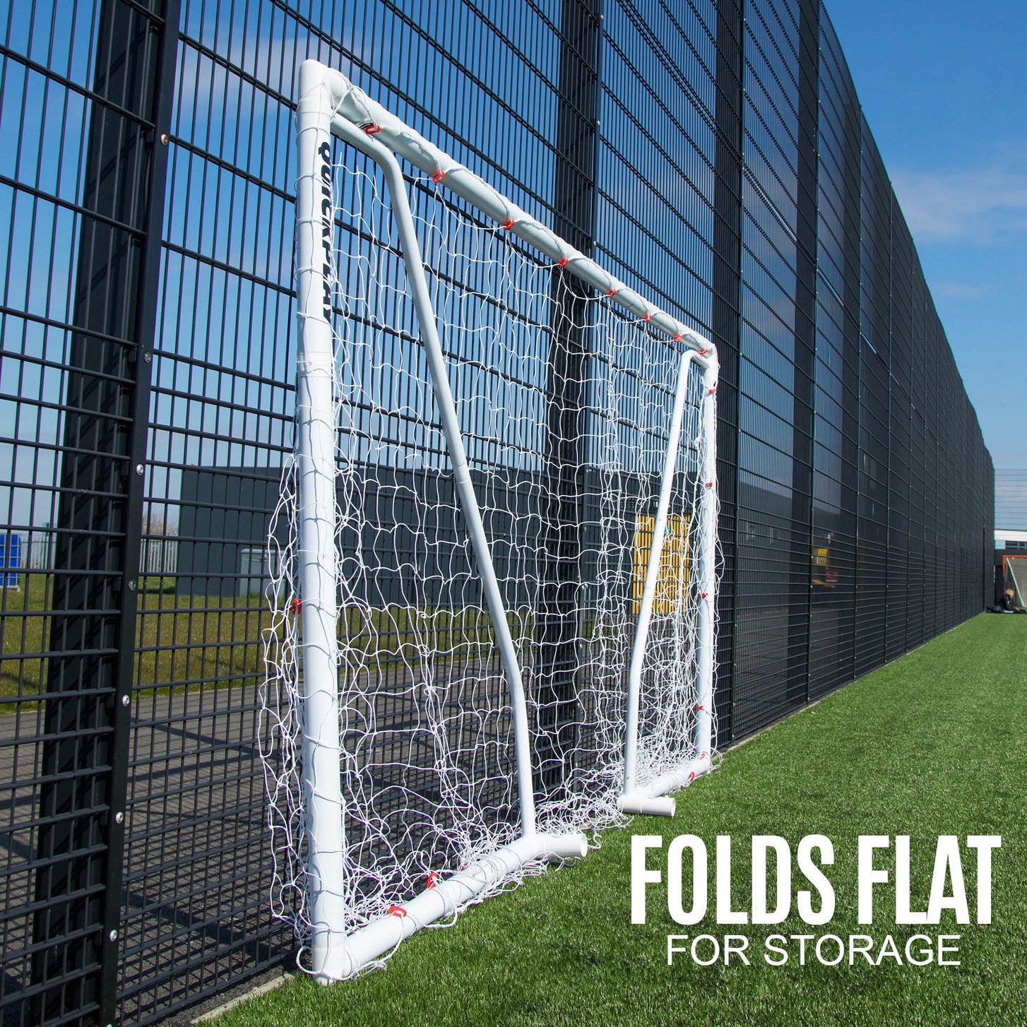 Q-FOLD Match Folding Soccer Goal 12x6' QUICKPLAY