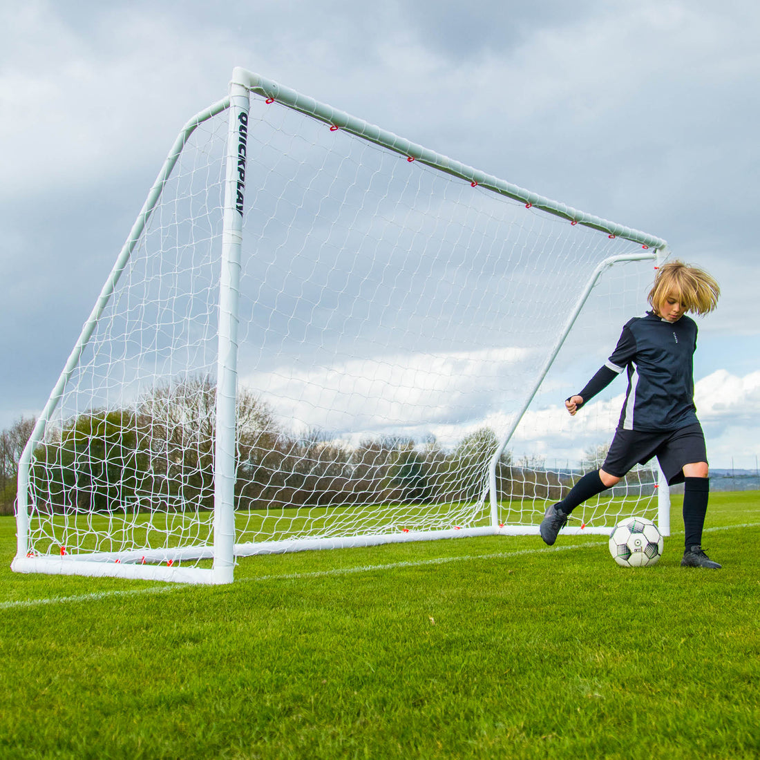 Q-FOLD Match Folding Soccer Goal 12x6' - QUICKPLAY - Astroturf Backyard backyard goal Folding Goals indoor instructions Pro pvc ship25 Soccer Soccer Coach Soccer Teams