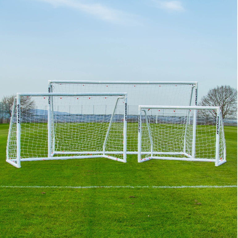 Q-FOLD Match Folding Soccer Goal 12x6' QUICKPLAY