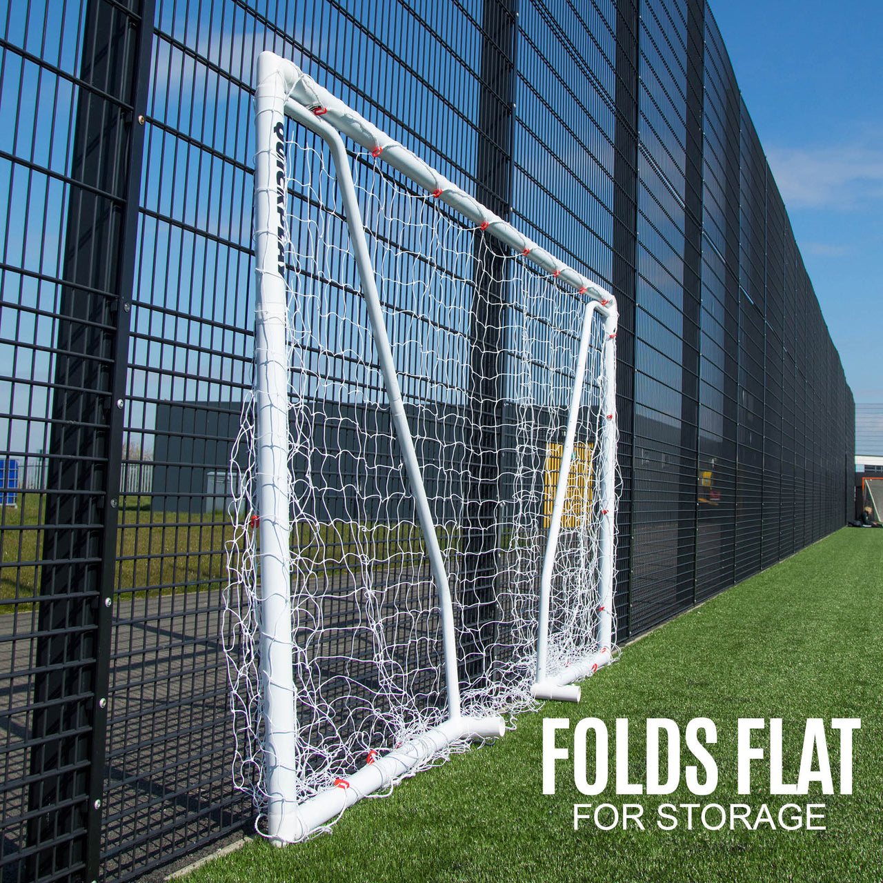 Q-FOLD Match Folding Soccer Goal 16x7' QUICKPLAY
