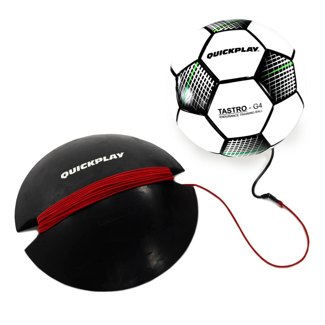 REPLAY Soccer Ball Trainer - Size 5 - QUICKPLAY - Astroturf Backyard Garden rebounder Replay Ball replayball Soccer Soccer Training SUMMER training ball