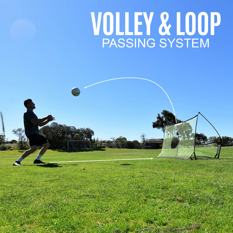 TEKKERS Trainer - Dual Soccer Net Rebounder QUICKPLAY