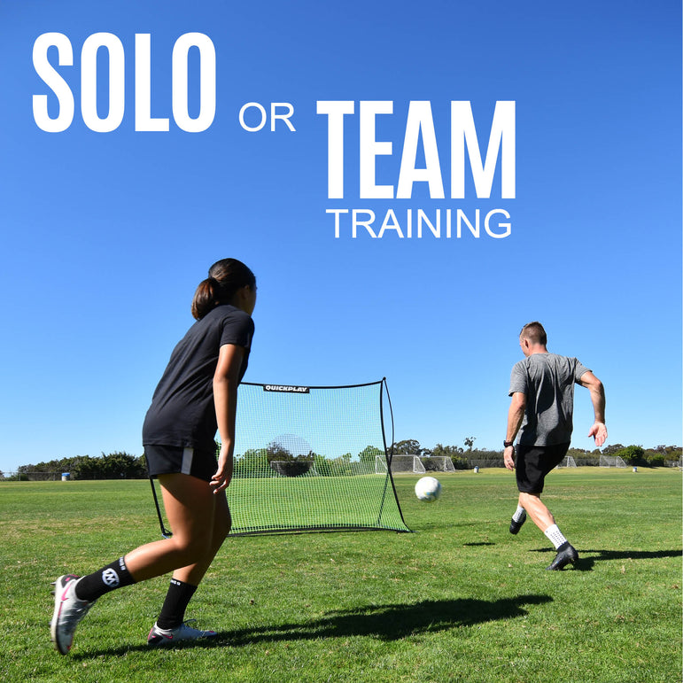 TEKKERS Trainer - Dual Soccer Net Rebounder QUICKPLAY