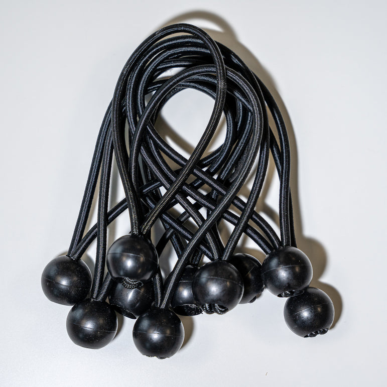 Spare Part - Bungee - Black 6in - (pack of 10) QUICKPLAY