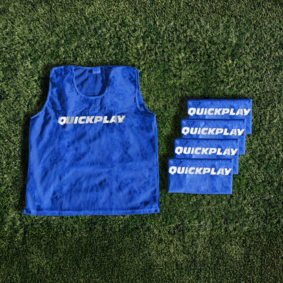 Training Pinnies Scrimmage Vests (set of 5) Blue - QUICKPLAY - Handball Handball Training Pro Soccer Soccer Accessory Soccer Coach Soccer Teams Soccer Training