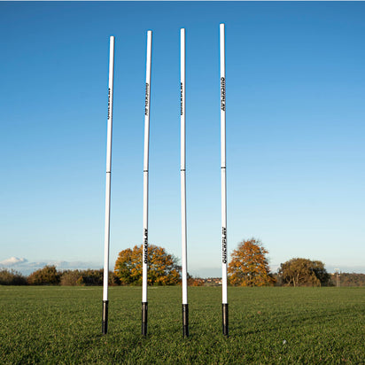 Training Poles Grass or Astro (set of 4) White Stake (sprung) - QUICKPLAY - Astroturf Handball Training instructions Pro Soccer Soccer Coach Soccer Training Speed & Agility