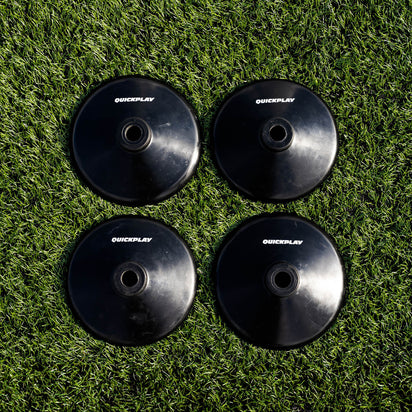 Training Poles Rubber Bases (set of 4) - QUICKPLAY - Astroturf Handball Training instructions low-stock Pro Soccer Soccer Coach Soccer Training Speed & Agility