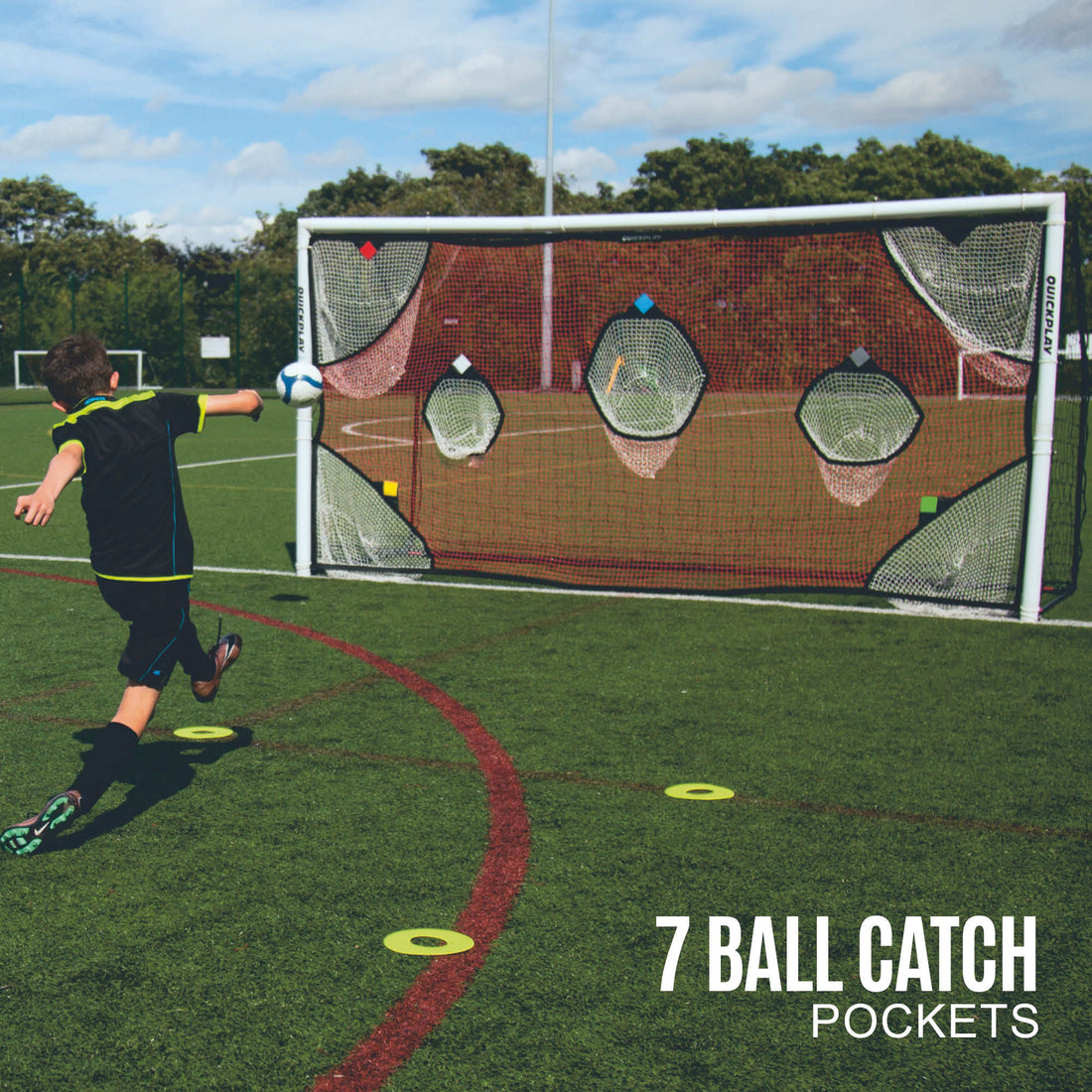 TARGET Net for soccer goals 12x6' (excl. goal) - QUICKPLAY - instructions Pro ship10 Soccer Soccer Accessory Soccer Coach Soccer Target Soccer Teams Soccer Training