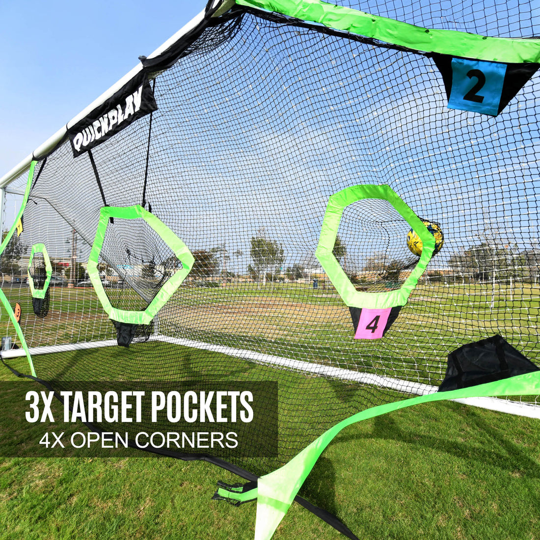 TARGET Net Pro for soccer goals 24x8' (excl. goal) - QUICKPLAY - blazepod instructions Pro ship15 Soccer Soccer Accessory Soccer Coach Soccer Target Soccer Teams Soccer Training