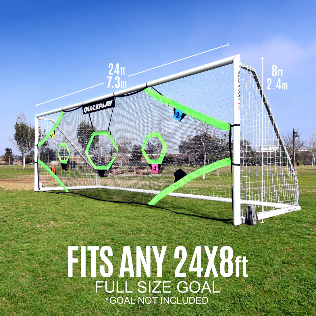 TARGET Net Pro for soccer goals 24x8' (excl. goal) - QUICKPLAY - blazepod instructions Pro ship15 Soccer Soccer Accessory Soccer Coach Soccer Target Soccer Teams Soccer Training