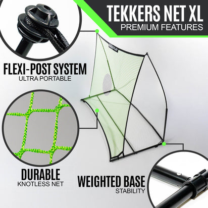 TEKKERS Soccer Rebounder Net XL 8x6'