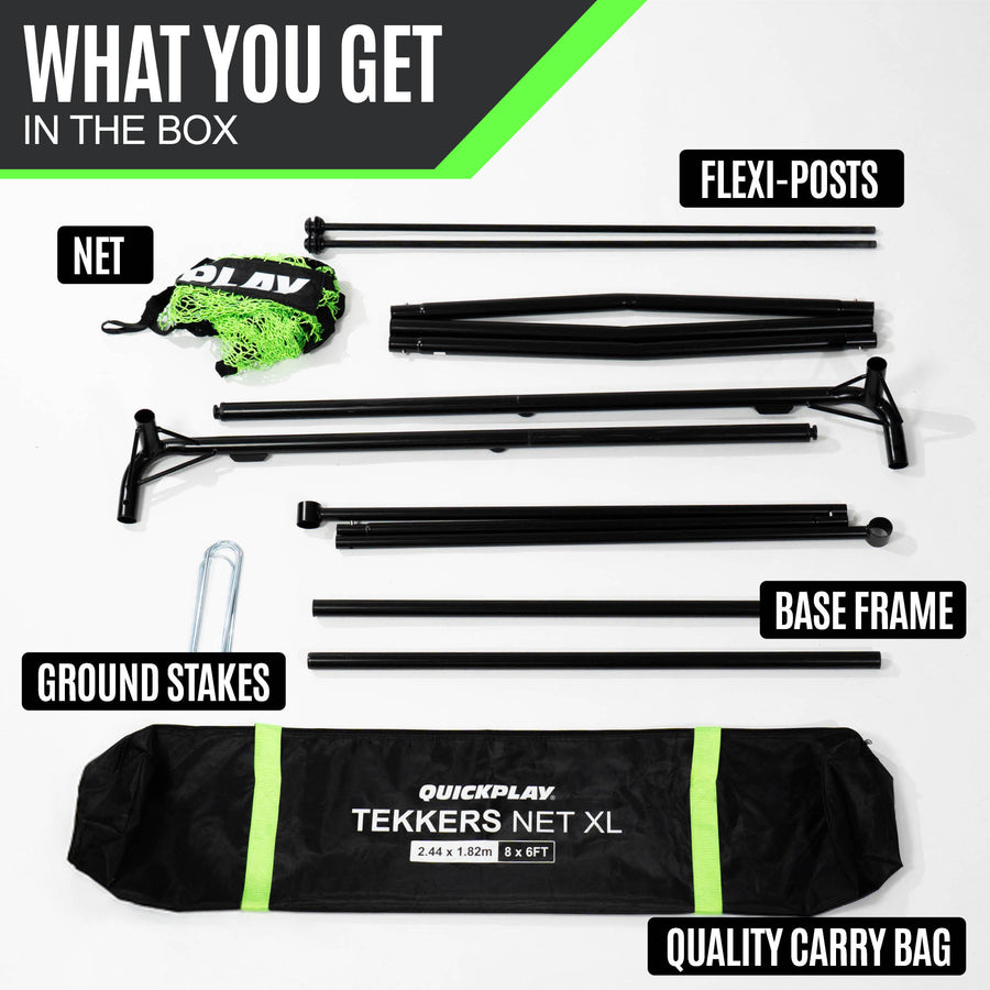 TEKKERS Soccer Rebounder Net XL 8x6'