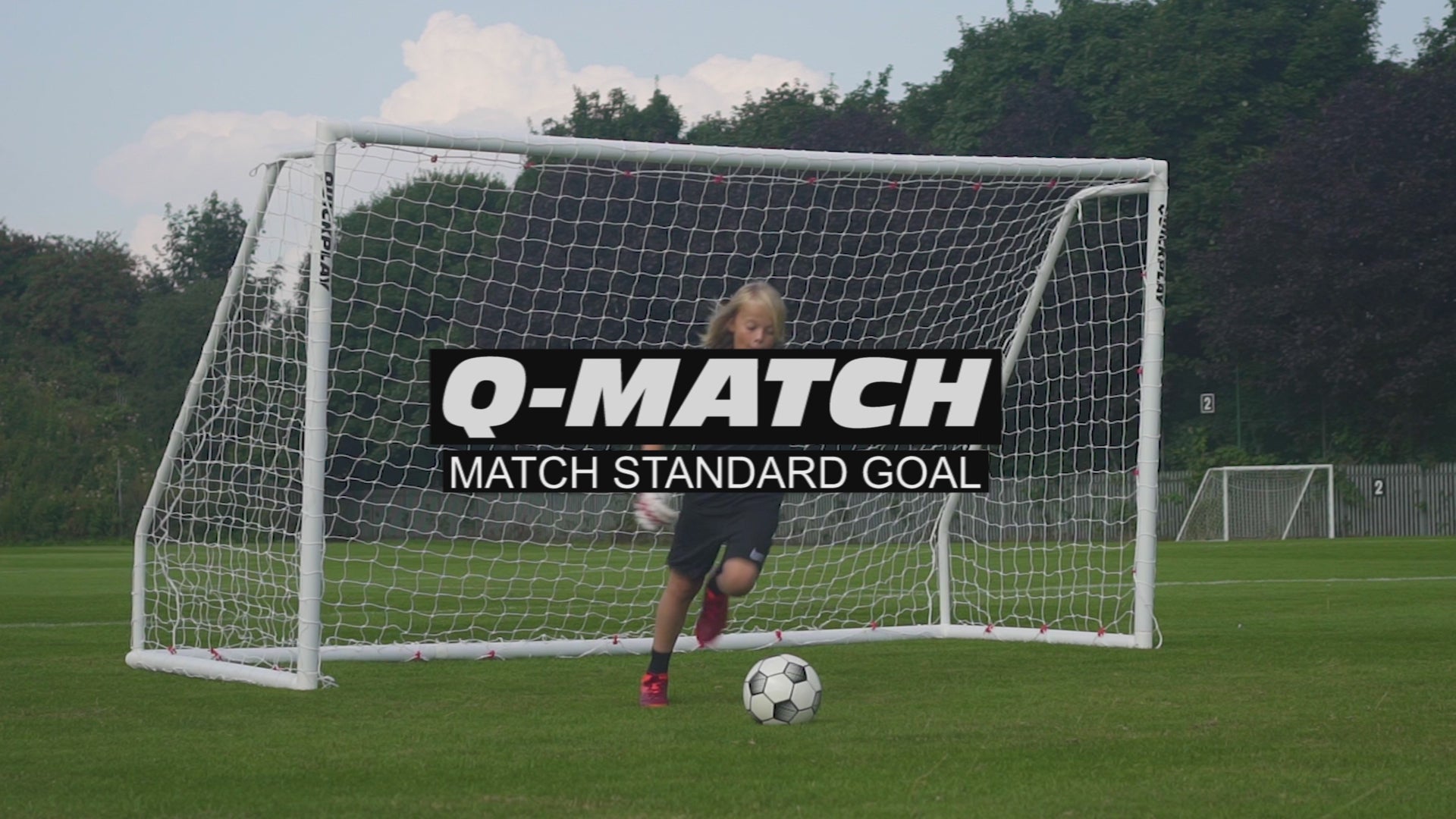 Q-FOLD Match Folding Soccer Goal 6x4' | QUICKPLAY