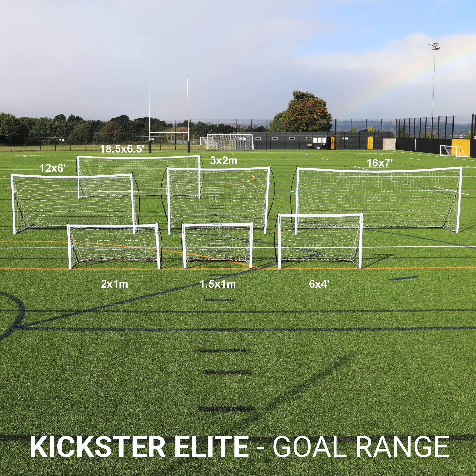 KICKSTER Elite 9.8x6.5' Futsal Soccer Goal | Official Size