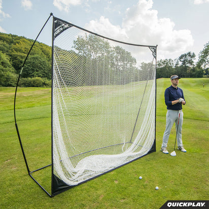 QUICK-HIT Practice Hitting Net 8x8' - QUICKPLAY - Baseball Baseball Coach Baseball Net Baseball Teams Golf golf net Golf Training Hitting Net instructions ship15