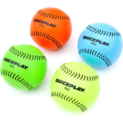 Weighted Baseballs (Set of 4 weights) - QUICKPLAY - Baseball baseball ball Baseball Coach Baseball Teams Baseball Training instructions ship10 training ball