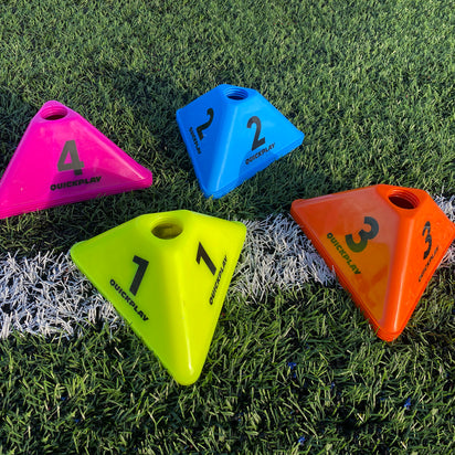 Cognitive Cones (set of 16) - QUICKPLAY - Astroturf Baseball Baseball Coach Baseball Teams Baseball Training Golf Handball Training instructions Pro ship10 Soccer Soccer Accessory Soccer Coach Soccer Teams Soccer Training Speed & Agility