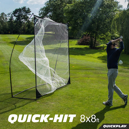 QUICK-HIT Practice Hitting Net 8x8' - QUICKPLAY - Baseball Baseball Coach Baseball Net Baseball Teams Golf golf net Golf Training Hitting Net instructions ship15