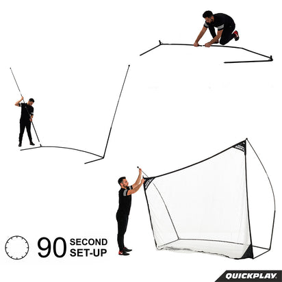 QUICK-HIT Practice Hitting Net 8x8' - QUICKPLAY - Baseball Baseball Coach Baseball Net Baseball Teams Golf golf net Golf Training Hitting Net instructions ship15