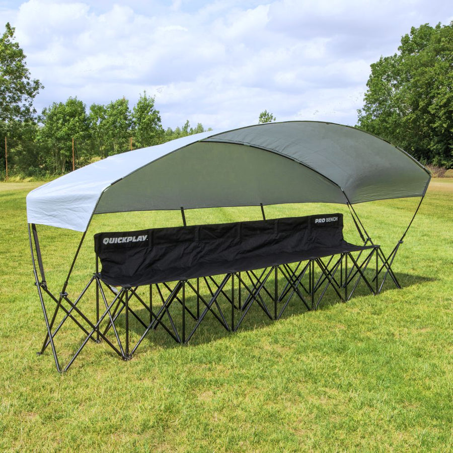 PRO BENCH Shelter - 6 Seat Team Spectator Bench QUICKPLAY
