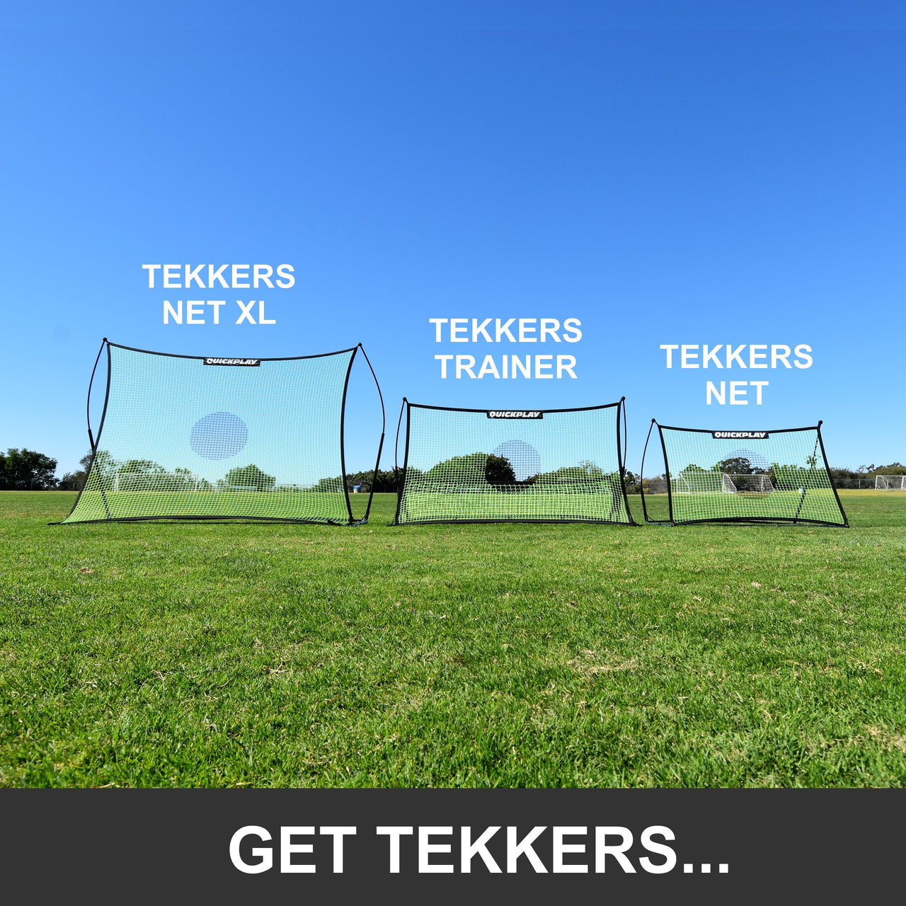 TEKKERS Soccer Rebounder Net XL 8x6' QUICKPLAY