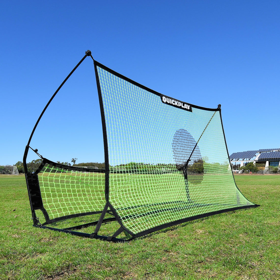 TEKKERS Trainer - Dual Soccer Net Rebounder - QUICKPLAY - Backyard instructions Pro Rebound Wall rebounder ship15 Soccer Soccer Coach Soccer Teams Soccer Training Spot