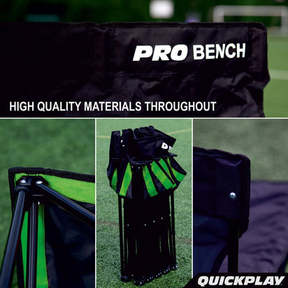 PRO BENCH 6 seat Team Spectator Bench - QUICKPLAY - Astroturf Baseball Baseball Teams Handball instructions Pro Seating ship20 Soccer Soccer Teams