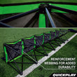 PRO BENCH Shelter - 6 Seat Team Spectator Bench - QUICKPLAY - Astroturf Baseball Baseball Teams Handball has-spares instructions Pro Seating Shelter ship20 Soccer Soccer Teams