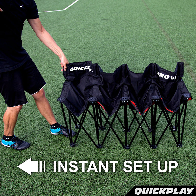 PRO BENCH 6 Seat Team Spectator Bench QUICKPLAY