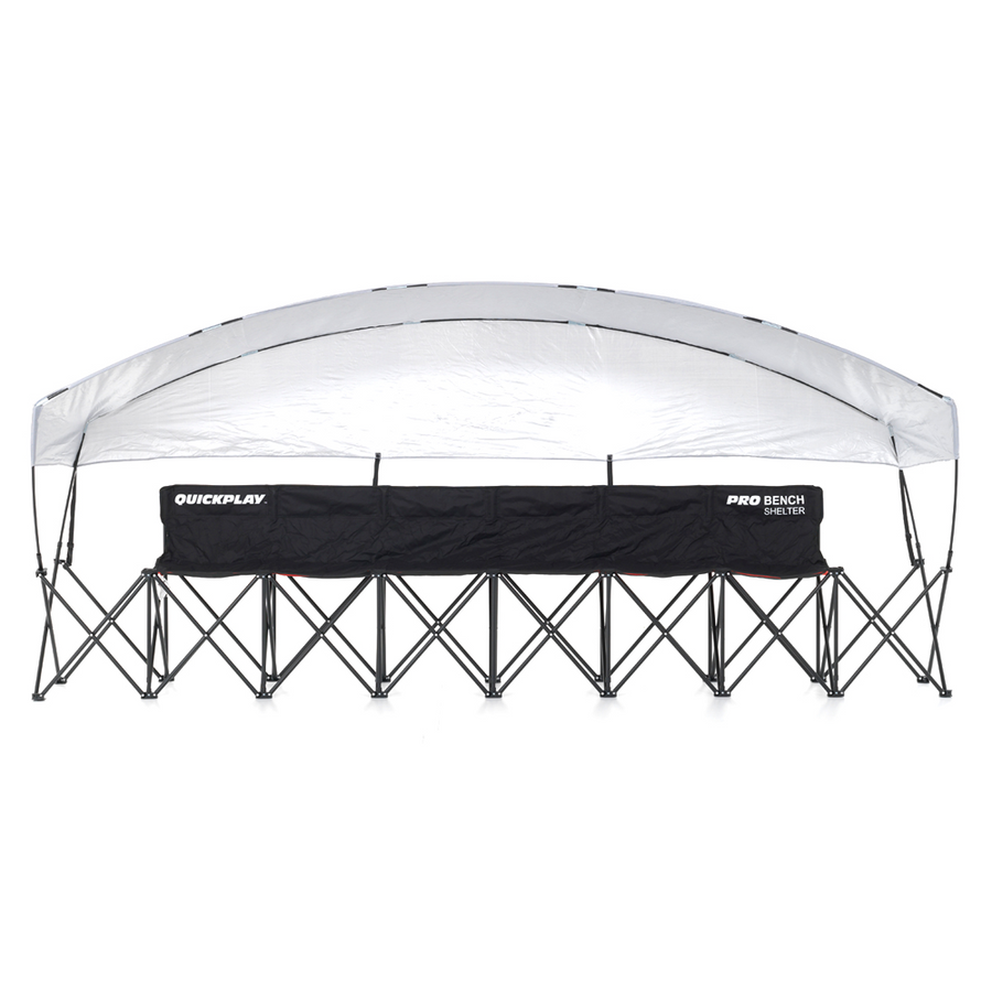 PRO BENCH Shelter - 6 Seat Team Spectator Bench QUICKPLAY