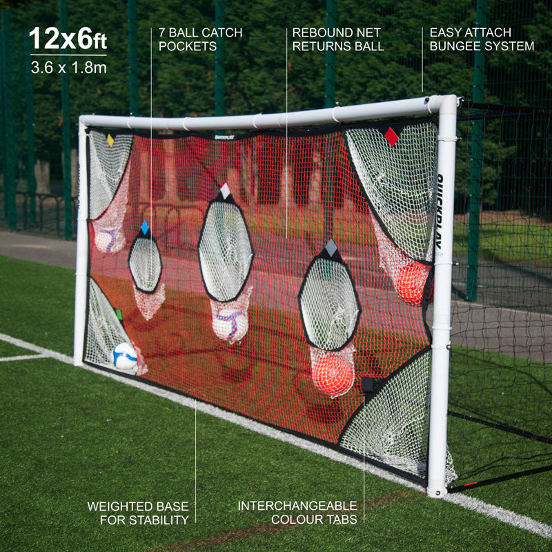 TARGET Net for soccer goals 12x6' (excl. goal)