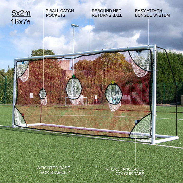 TARGET Net for soccer goals 16x7' (excl. goal) QUICKPLAY
