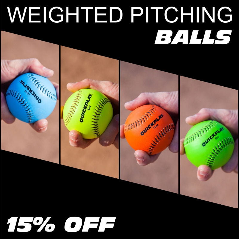 Set of 4 Weighted Baseballs (6-12oz) Pitching & Throwing Trainer